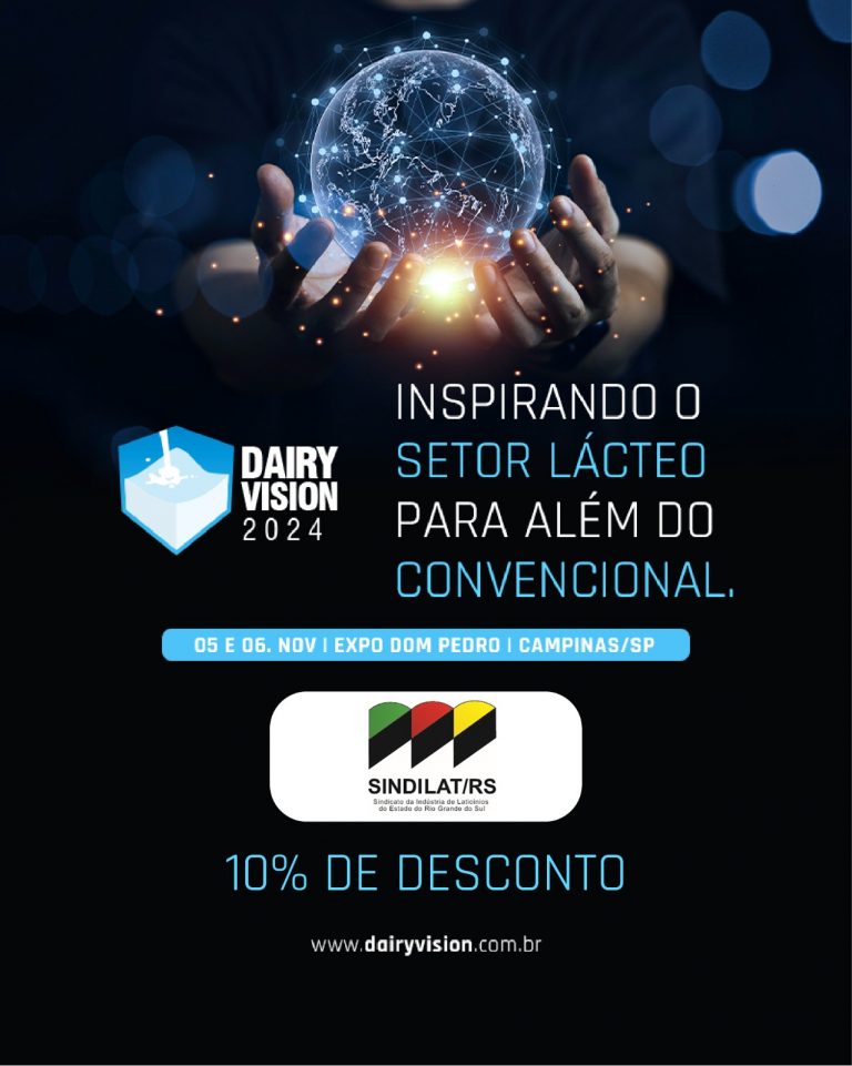 Associados do Sindilat/RS têm 10% de desconto no Dairy Vision 2024